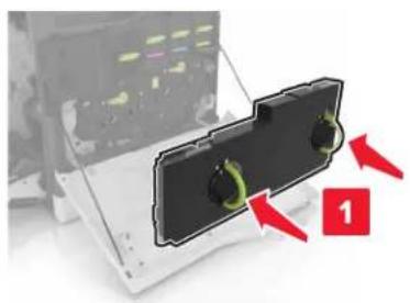 LEXMARK XC8160dte - Remplacement de la bouteille de récupération de toner - 3