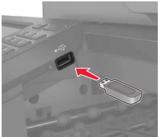 LEXMARK XC8160dte - Numérisation vers un lecteur flash - 1