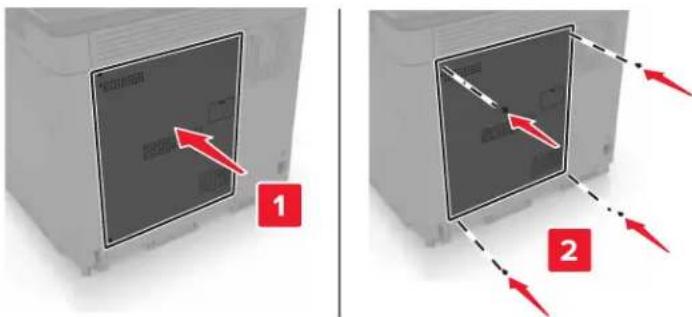 LEXMARK XC8160dte - Installation d'une carte mémoire - 4