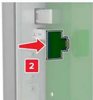 LEXMARK XC8160dte - Installation d'une carte en option - 4