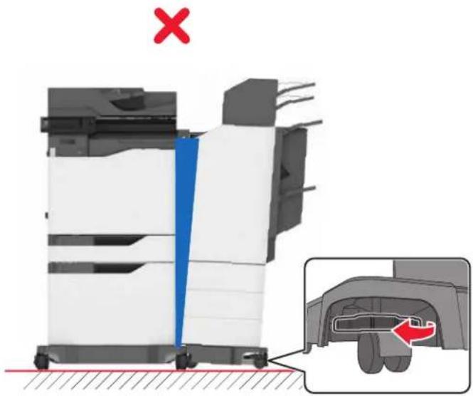 LEXMARK XC8160dte - Installation de l'unité de finition d'agrafage/perforation multiposition - 14
