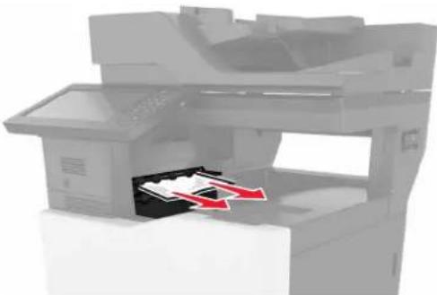 LEXMARK XC8160dte - Bourrage papier dans le réceptacle standard - 1