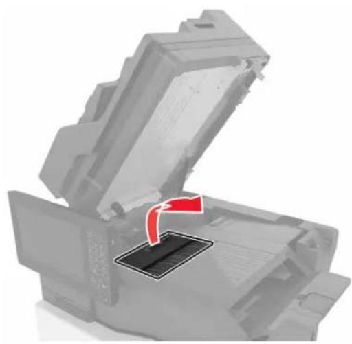 LEXMARK XC8160dte - Bourrage papier dans le bac de l'unité de finition - 3