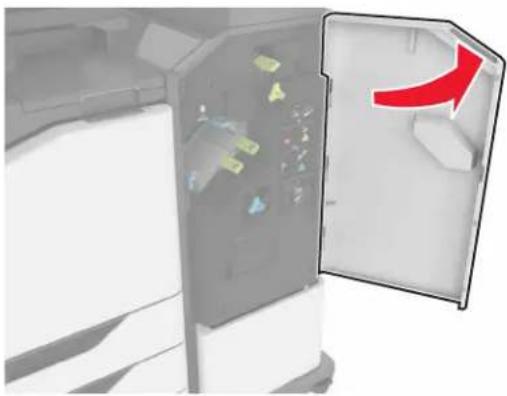 LEXMARK XC8160dte - Bourrage papier derrière la porte J - 1