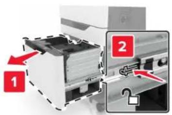 LEXMARK XC8160dte - Remplacement du rouleau de saisie du tiroir de 2 200 feuilles - 1