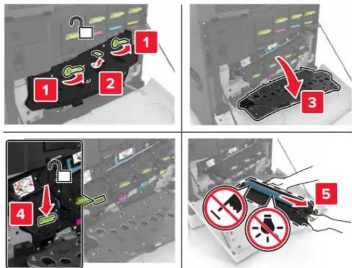 LEXMARK XC8160dte - Remplacement d'un photoconducteur - 3