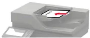 LEXMARK XC8160dte - Utilisation du dispositif d'alimentation automatique et de la vitre du scanner - 1