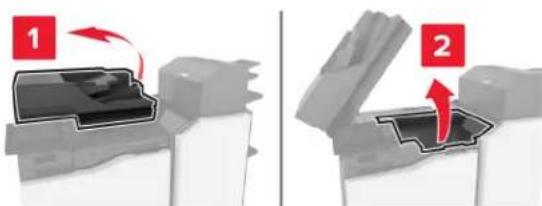 LEXMARK XC8160dte - Bourrage papier derrière la porte K - 1