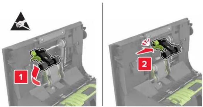 LEXMARK XC8160dte - Remplacement du rouleau de saisie du DAA - 4