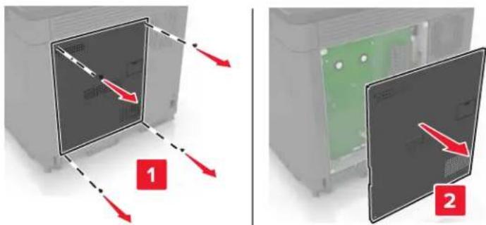 LEXMARK XC8160dte - Installation d'un disque dur sur l'imprimante - 1
