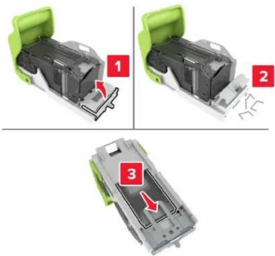 LEXMARK XC8160dte - Bourrage d'agrafes derrière la porte G - 4