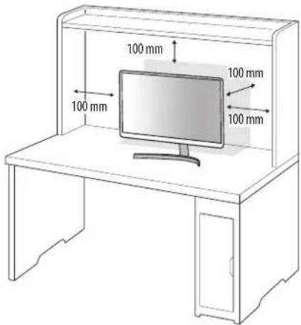 LG 32QK500 - Installing on a Table - 1