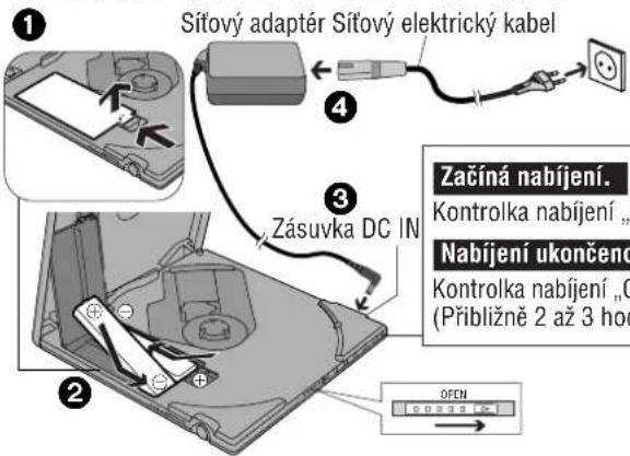 PANASONIC SLJ900 - Dobijeci akumulatory Pred pouzitim je nutne akumulatory nabit. - 1