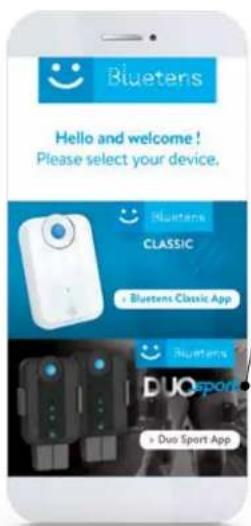 BLUETENS Duo Sport - LAUNCH THE BLUETENS APPLICATION - 1