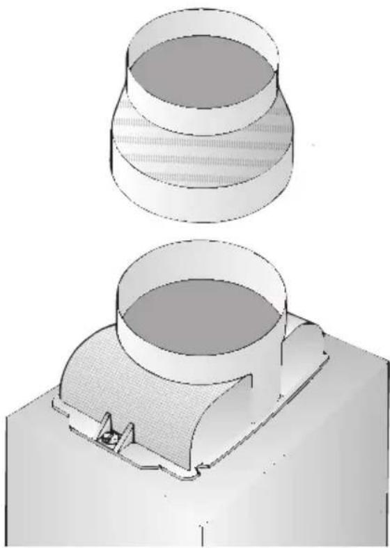 CONSTRUCTA CD636050 - Branchement du conduit d'évacuation 100 mm: - 1