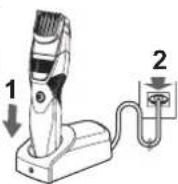 PANASONIC ERGB44 - Plaats de hoofdbehuizing op de netadapter. - 1