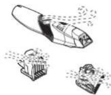 PANASONIC ERGB44 - Rengjoring av trimmeren - 2