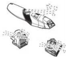 PANASONIC ERGB44 - Limpieza del recortador - 3