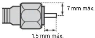SONY Bravia KD49XF9005 - Recomendación sobre el conector de tipo F - 1