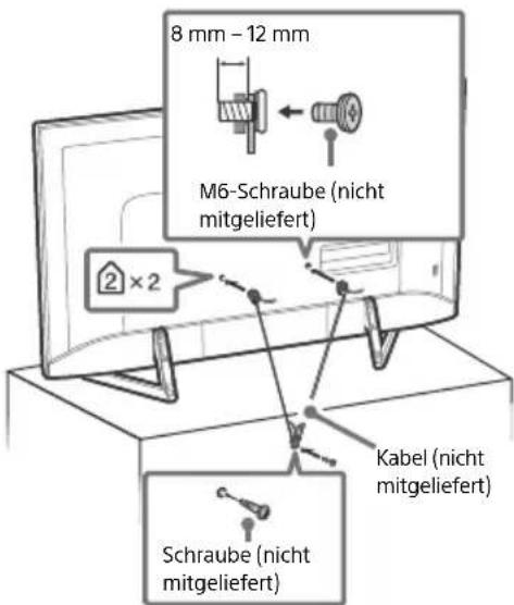 SONY Bravia KD49XF9005 - Verhinderung des Umkippens - 2