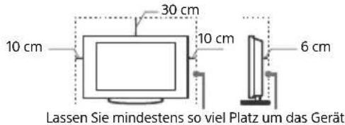 SONY Bravia KD49XF9005 - Aufstellung auf dem Standfuß - 1