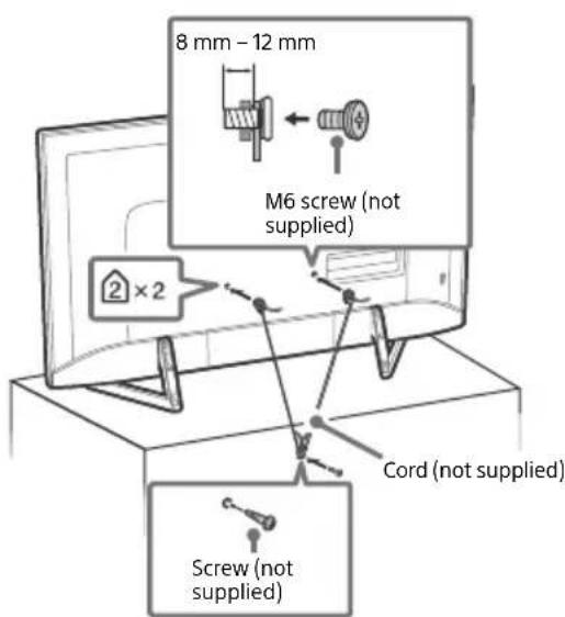 SONY Bravia KD49XF9005 - Topple prevention - 2