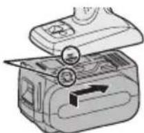 PANASONIC EY7460 - Para conectar la batería: - 1