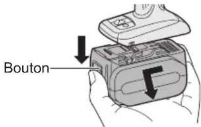 PANASONIC EY7460 - Fixation ou retrait de la batterie autonome - 2