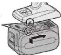 PANASONIC EY7460 - For å kople til batteripakken: - 1