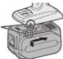 PANASONIC EY7460 - Fixation ou retrait de la batterie autonome - 1