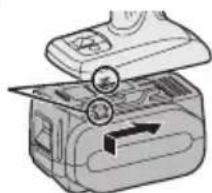 PANASONIC EY7460 - Per collegare il pacco batteria: - 1