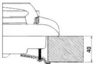 INDESIT P 40 (IX)IB - Haken-Befestigungsschema - 3