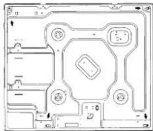 INDESIT P 40 (IX)IB - Haken-Befestigungsschema - 4