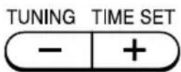 SONY ZSD50 - Halten Sie TUNING TIME SET + - 1