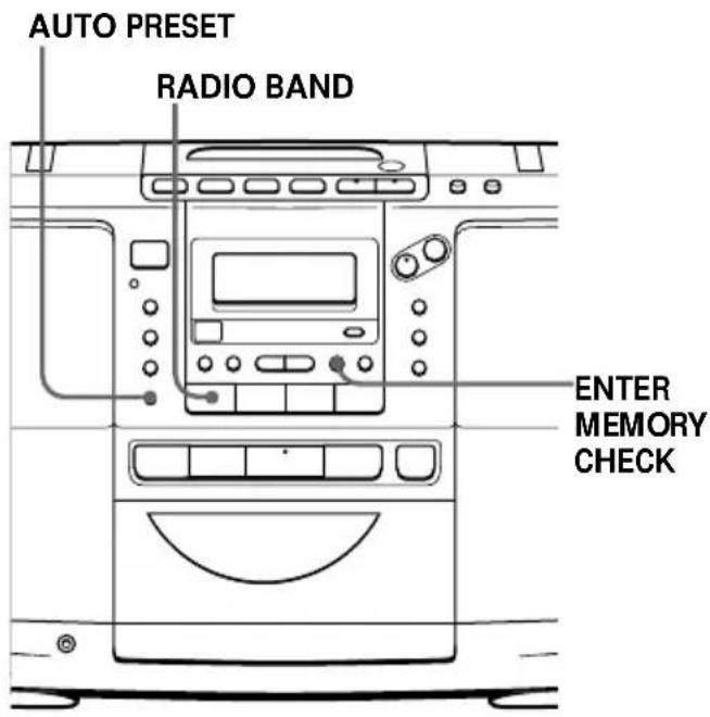 SONY ZSD50 - Présélection de stations de radio - 1