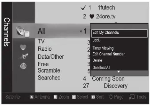 SAMSUNG UE37C5700QS - My Channels - 1