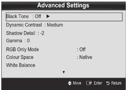 SAMSUNG UE37C5700QS - Advanced Settings - 1