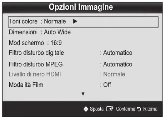SAMSUNG UE37C5700QS - Opzioni imagine - 1