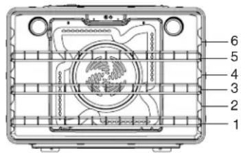 KITCHENAID KODT107ESS - Positionnement des grilles et des ustensiles de cuisson au four - 1