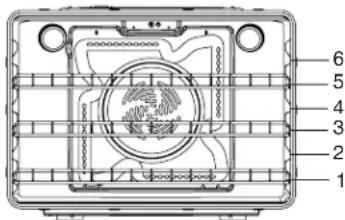 KITCHENAID KODT107ESS - Rack and Bakeware Positions - 1