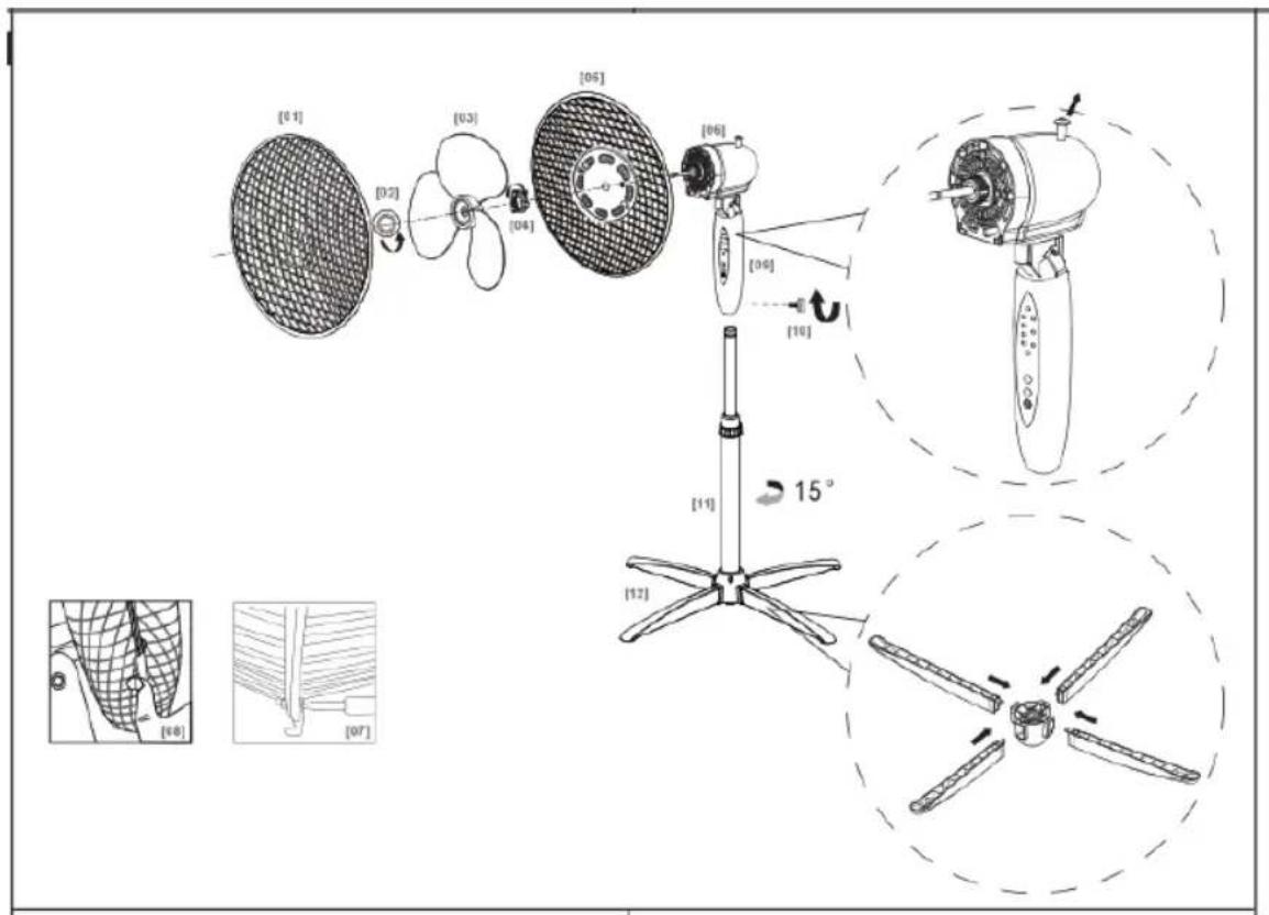 Fuave SV3010 - PARTS DESCRIPTION - 1