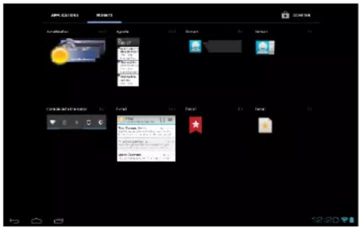 MEDION Lifetab S9714 (MD 98248) - Widgets - petits assistants sur le Bureau - 1