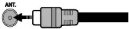 Qilive Q24161W - Branchement de l'antenne - 1