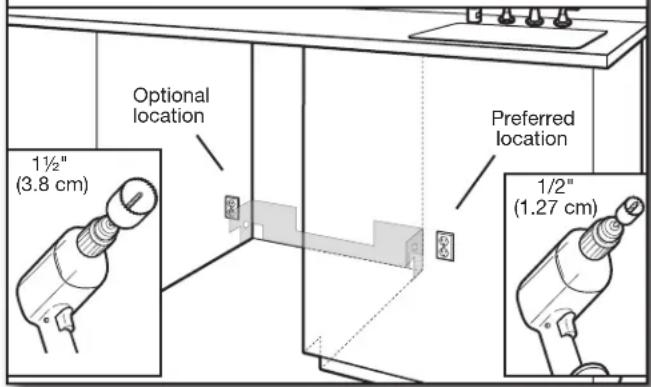 MAYTAG MDB8959SKZ - Drill hole locations-new construction - 1