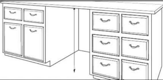 MAYTAG MDB8959SKZ - Mesure de l'ouverture de I'armoire - 1