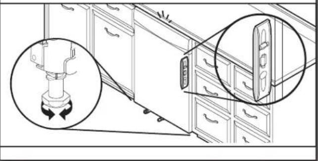 MAYTAG MDB8959SKZ - Vérifier l'aplomb et régler les pieds au besoin - 1