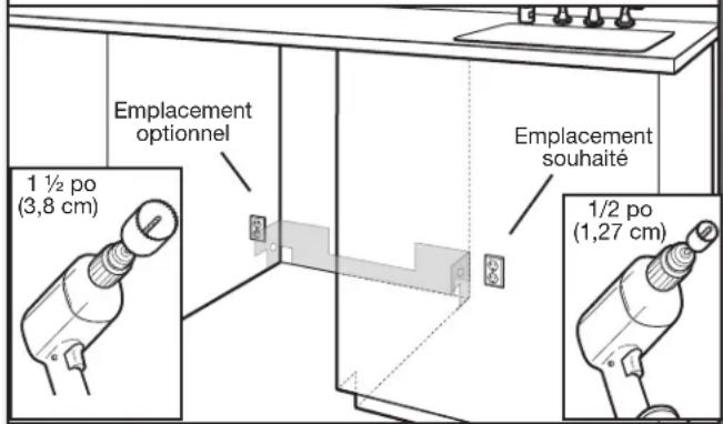 MAYTAG MDB8959SKZ - Emplacement des trouss a percer - nouvelle construction - 1