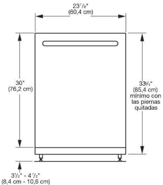 MAYTAG MDB8959SKZ - DIMENSIONES DEL PRODUCTO Y DE LA ABERTURA DEL GABINETE: - 1