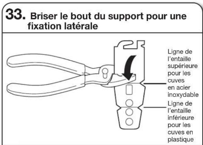 MAYTAG MDB8959SKZ - Fixation sur les cots : - 1