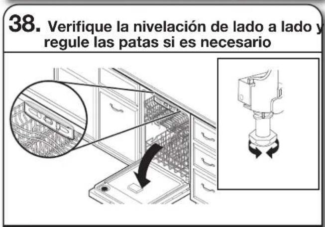 MAYTAG MDB8959SKZ - Compruebe la verticalidad y ajuste las patas si esnecessary - 3